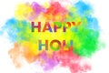 Happy Holi abstract colorful background