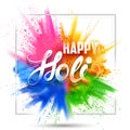Happy Holi background for color festival of India celebration greetings Royalty Free Stock Photo