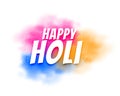 Happy holi background with colorful powder gulaal rang color