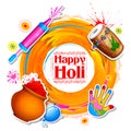 Happy Holi Background for Festival of Colors celebration greetings Royalty Free Stock Photo