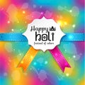 Happy holi blur abstract banner