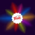 Happy holi celebration background. Royalty Free Stock Photo