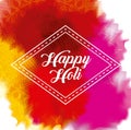 Happy holi color gulal powder splashes