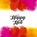 Happy holi color gulal powder splashes