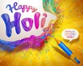 Happy Holi design Royalty Free Stock Photo