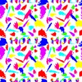 Seamless pattern happy holi day