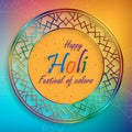 Happy Holi Festival, colorful gulal with powder color for the traditional Indian festival of colors Royalty Free Stock Photo