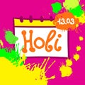 Holi Letter Text