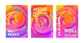 Happy Holi Festival, festival of colors. Colorful concept design, banner, background and cards Vector illustration Royalty Free Stock Photo