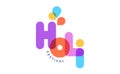 Happy Holi Festival, festival of colors. Holi logo. Colorful concept design, banner and background Royalty Free Stock Photo