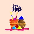 Happy holi hindu culture festival background
