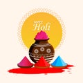 Happy holi hindu indian festival background