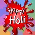 Happy Holi - Indian Festival - Rangpanchmi - Rangoli Royalty Free Stock Photo