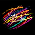 Happy Holi lettering