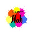 Happy Holi lettering