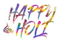 HAPPY HOLI, HOLI SPLASH holi celebration colourful india illustration Royalty Free Stock Photo