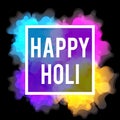Happy Holi spring festival. Colorful background for the holiday colors. Abstract pattern.