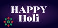 Happy Holi Stylish Text and background illustration Design Royalty Free Stock Photo