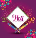 Happy holi vector elements for card design , Happy holi design