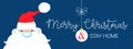 Happy Holiday Banner. 2020 Christmas coronavirus concept design Royalty Free Stock Photo