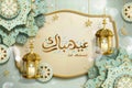 Eid mubarak design Royalty Free Stock Photo