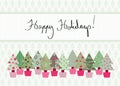 Happy Holidays Card Royalty Free Stock Photo