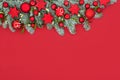 Happy Holidays Christmas Decorative Background Border Royalty Free Stock Photo