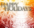 Happy holidays concept background Royalty Free Stock Photo