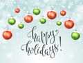 Happy holidays greeting card