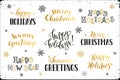 Happy holidays phrases Royalty Free Stock Photo