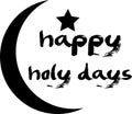 happy holy days jpg image with svg vector cut file for cricut and silhouette