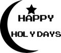 happy holy days jpg image with svg vector cut file for cricut and silhouette
