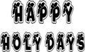 happy holy days jpg image with svg vector cut file for cricut and silhouette