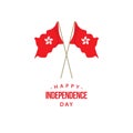 Happy Hong Kong Independence Day Vector Template Design Illustration Royalty Free Stock Photo