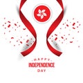 Happy Hong Kong Independence Day Vector Template Design Illustration Royalty Free Stock Photo