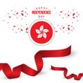 Happy Hong Kong Independence Day Vector Template Design Illustration Royalty Free Stock Photo