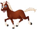 Happy horse cartoon