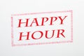 Happy Hour Concept Royalty Free Stock Photo