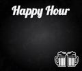 Happy hour design Royalty Free Stock Photo