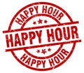 happy hour stamp Royalty Free Stock Photo