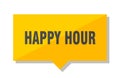 Happy hour price tag Royalty Free Stock Photo