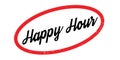 Happy Hour rubber stamp