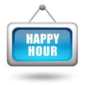 Happy hour sign Royalty Free Stock Photo