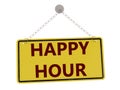 Happy hour sign Royalty Free Stock Photo