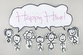 Happy Hour Sign Royalty Free Stock Photo