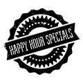 Happy hour specials stamp Royalty Free Stock Photo