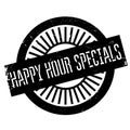 Happy hour specials stamp Royalty Free Stock Photo