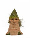 Happy Icelandic troll on white background