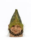 Happy Icelandic troll on white background Royalty Free Stock Photo