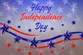 Happy Independence Day background. Fourth of July background. American Independence Day design with stars, stripes and Royalty Free Stock Photo